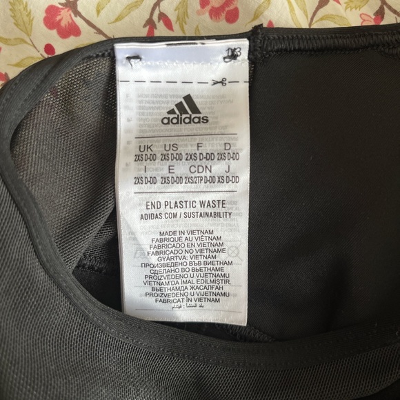 Adidas POWERREACT TRAINING MEDIUM-SUPPORT SPORTS BRA - 2XS D-DD - Picture 3 of 3